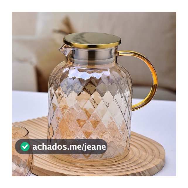 Jarra Nards C/Tampa 1,8L Vidro Suco Luxo Elegante PRONTA ENTRGA