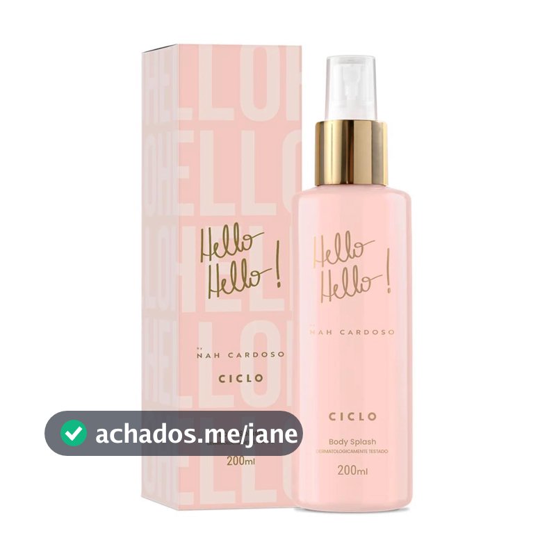 Body Splash Hello Nah Cardoso 200ml