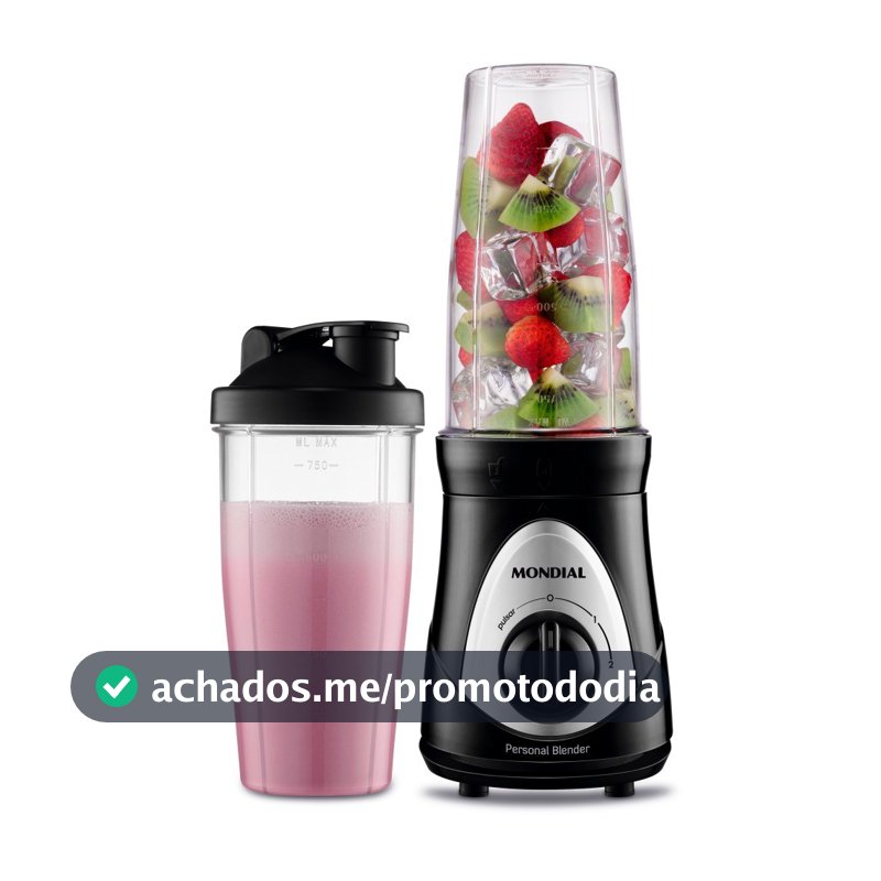 Liquidificador portátil 2 velocidades 300 watts Personal Blender - DG-01 - Mondial