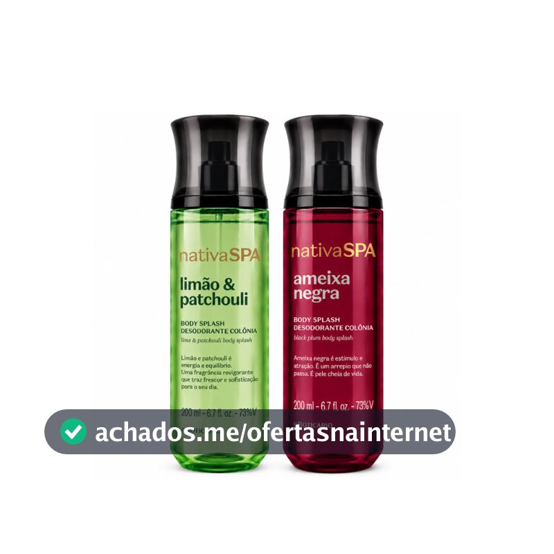 Kit Perfumado Nativa SPA – Ameixa Negra + Limão & Patchouli 200ml