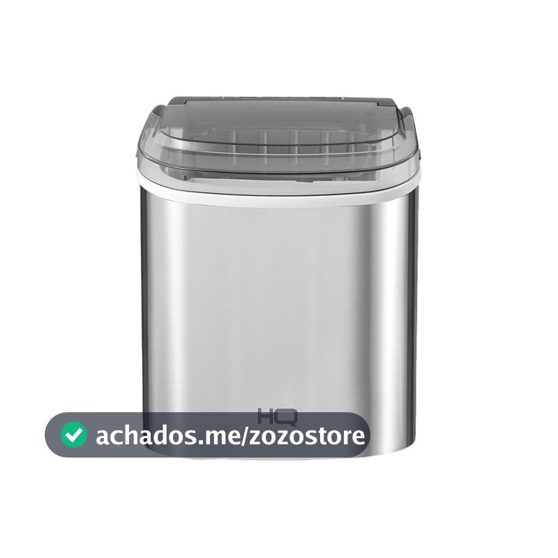 Máquina de Gelo HQ 12kg Turbo Ice Premium Inox HQ-MG12KGDP