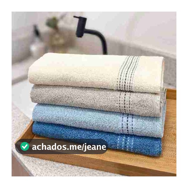 Kit 4 Toalhas De Rosto Equilíbrio 100% Algodão Alta Absorção