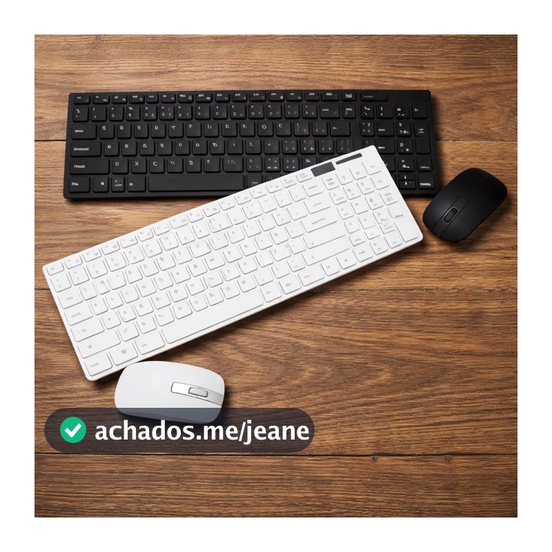Kit Teclado E Mouse Sem Fio Bluetooth Wireless 2.4ghz Notebook Usb Ultra Slim Compacto Android Pc