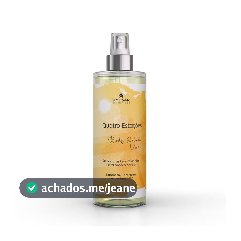 Body Splash Verão Quatro Estações Dyusar Cosméticos 200ml
