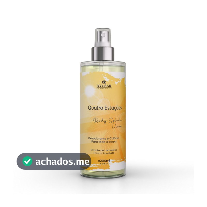 Body Splash Verão Quatro Estações Dyusar Cosméticos 200ml