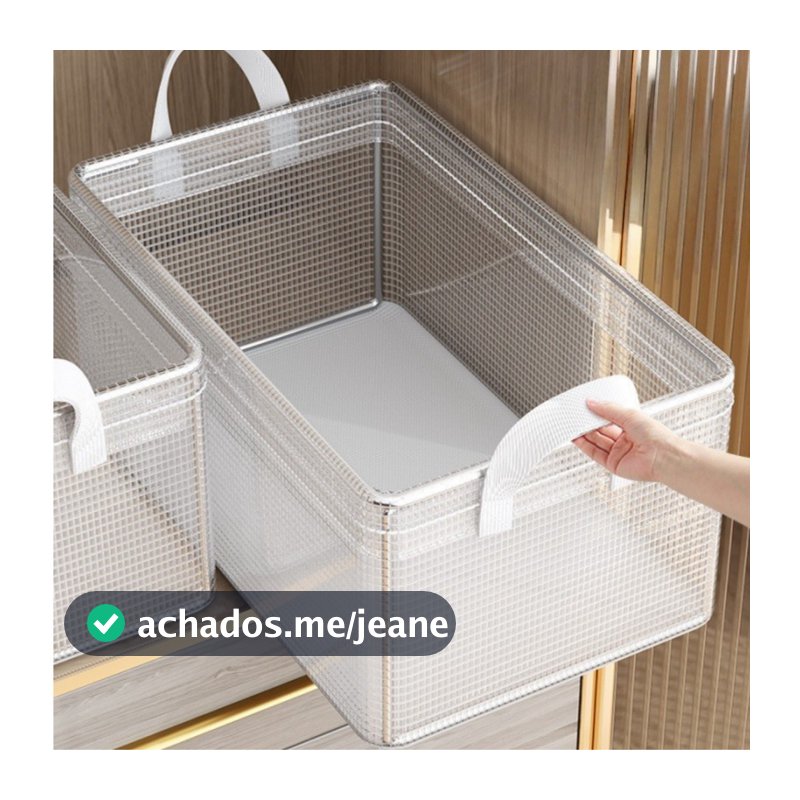 Kit 2/4/6 Caixa Organizadora Dobrável Roupas e Gavetas Organizadas Multiuso Feita em PVC Resistente Ecológico WL-2450