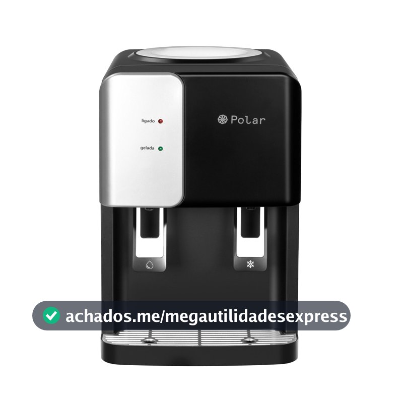 Bebedouro Eletrônico Polar Preto - Agua Natural e Gelada