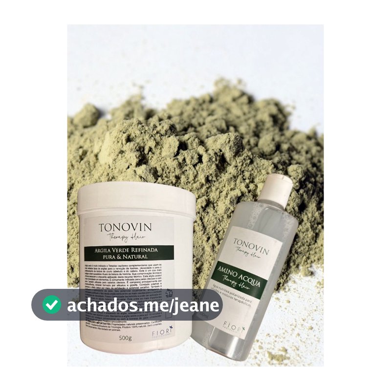 argila verde capilar 500g -amino acqua- argila terapia