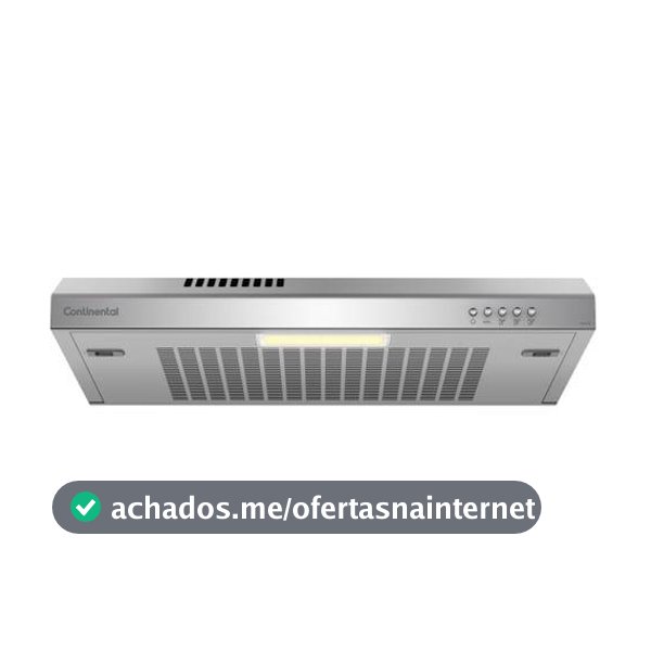 Depurador de Ar Continental 60cm Inox Alto Poder de Sucção e 3 Velocidades (DC6PG)