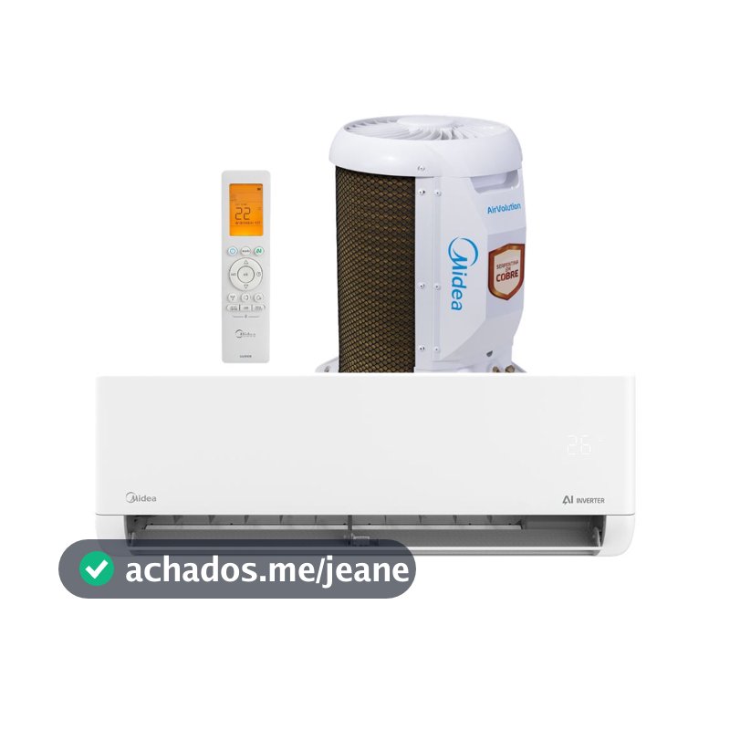 Ar Condicionado Split 9000 BTUs Inverter AI AirVolution Frio Midea