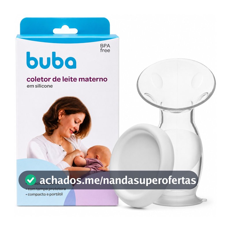 Coletor De Leite Materno Buba Silicone Ventosa Amamentação Infantil Maternidade Aleitamento Bebê