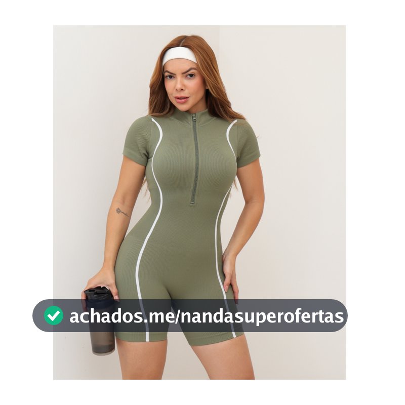 Macacão Feminino Fitness Esportivo Canelado Academia Yoga Poliamida Grossa 3RD SD1906