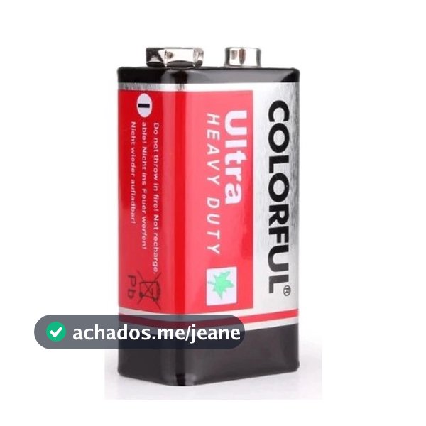 Bateria 9V Zinco-Carbono LE-7999-6F22 - Lelong