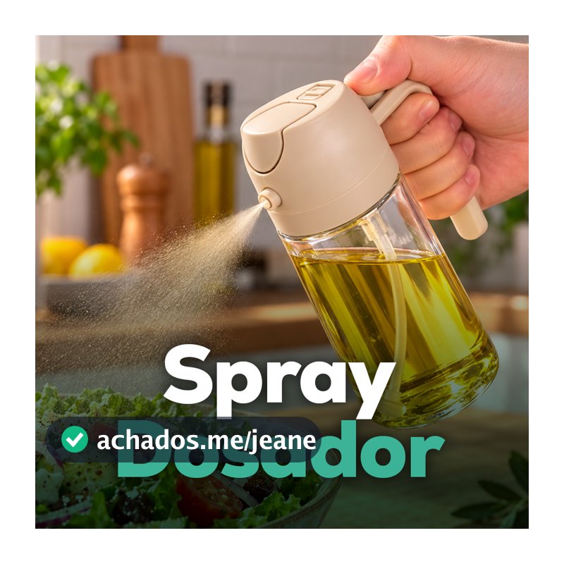 Spray Azeite Galheteiro 2 em 1 Porta Oleo Vidro Borrifador e Dosador Vinagre Shoyu Cozinha 470ml