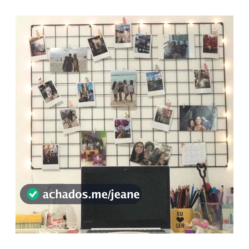 Memory Board Com mini prendedores + fio de luz LED e fixador