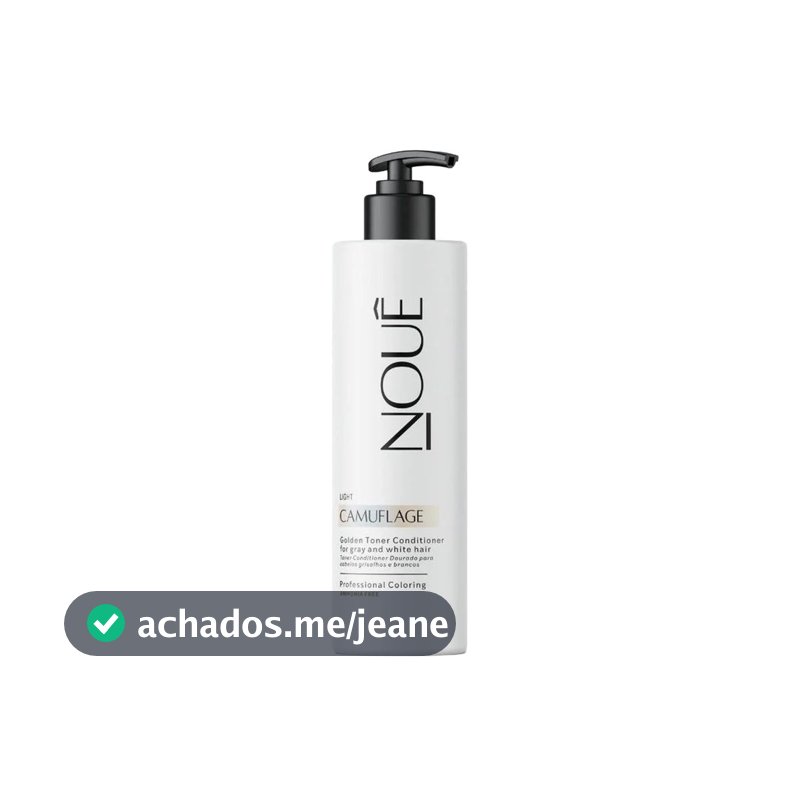 Nouê Tonalizante Capilar Camuflage Light 140 ml Sem Amônia Para Cabelos de Base 8 a 10 Tom Loiro