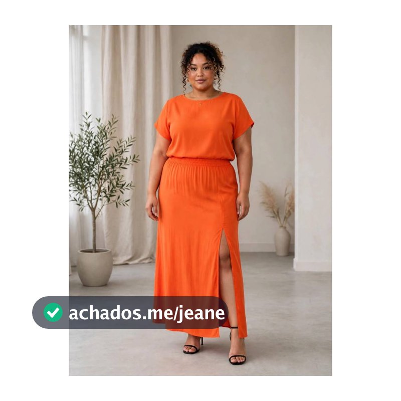 conjunto saia e blusa 39,90