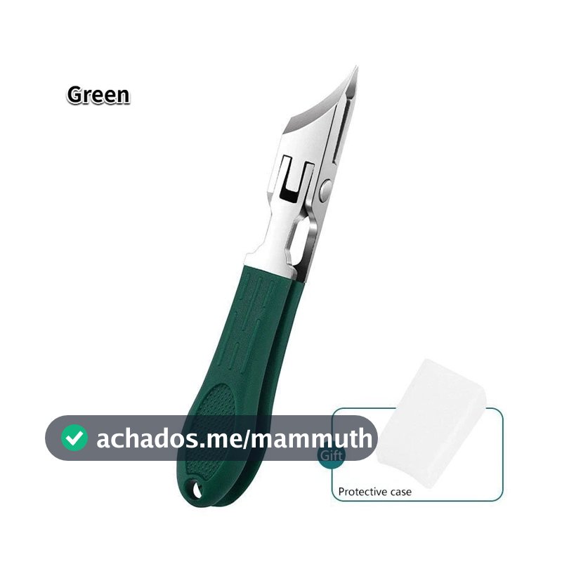 Alicate de Unhas Curvado em Aço Inoxidável, Cortador de Unhas de Mão e de Pé, Removedor de Cutículas Antiespumante.
