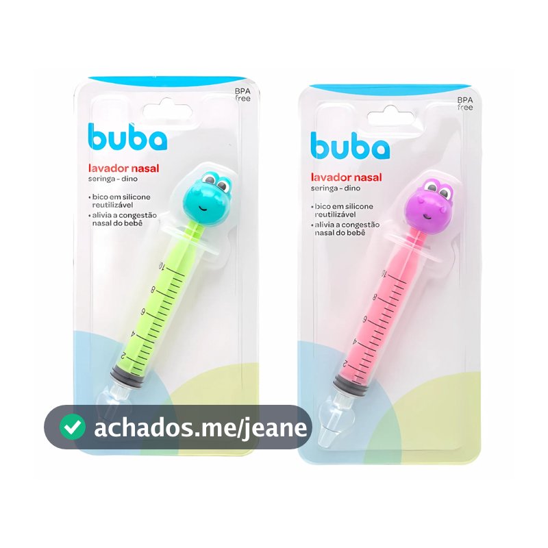 Lavador Nasal Buba Dino Bebê Infantil