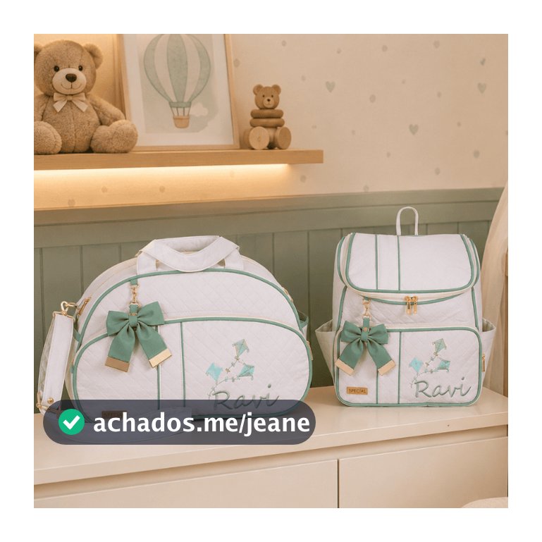 Kit Bolsa Maternidade Personalizada Star  - 02 Peças