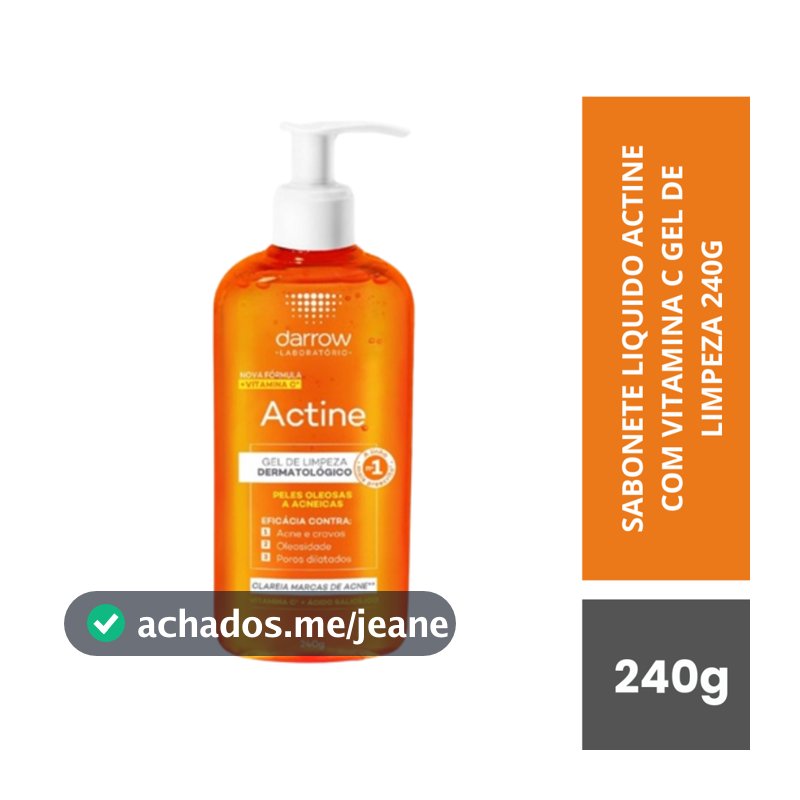 Actine Gel de limpeza com vitamina C 240ml - Darrow