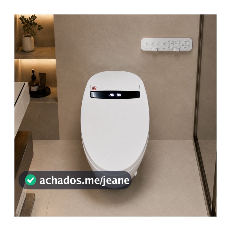 Vaso Sanitario Inteligente Smart Pequim 110V Led Descarga Automatica Controle