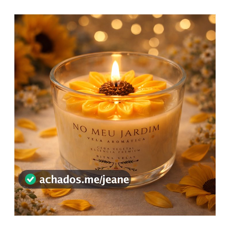 Vela Aromática de Girassol Perfumada