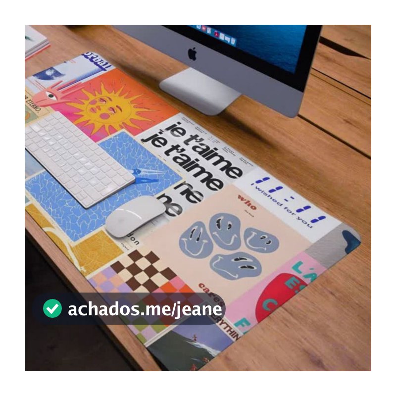 Mouse Pad Premium Gamer 70x30  Estilo para Escritório ou Setup
