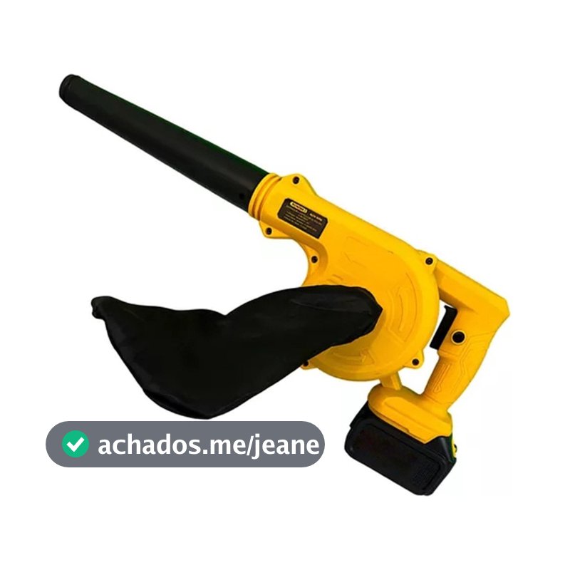 Soprador de Folhas Profissional Sem Fio 48V Alta Potência com 2 Baterias Recarregáveis