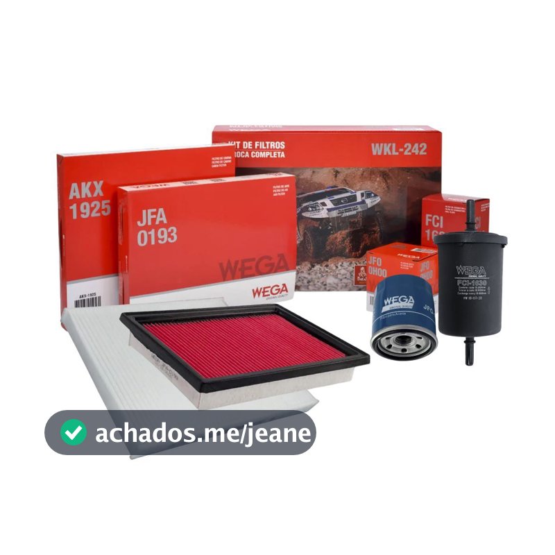 Kit Revisão Filtros March Versa 1.0 3c Manual 2015-2020 Wega