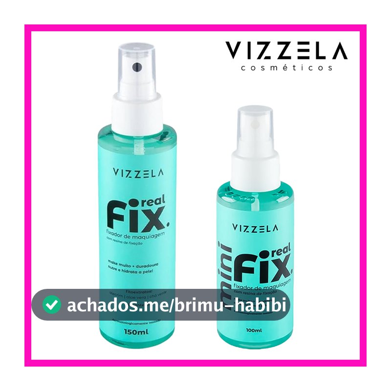 Vizzela Real Fix (Proporciona maior durabilidade e resistência para a make)
