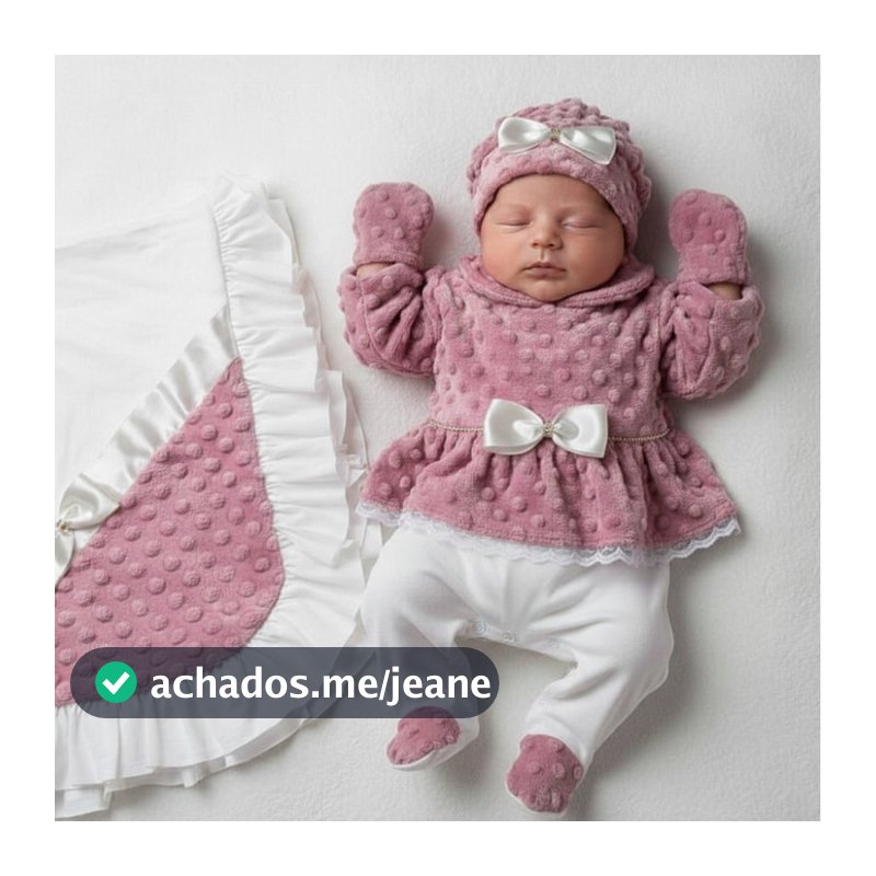 Saída de Maternidade Menina Aconchego Sofia Soft ROSE