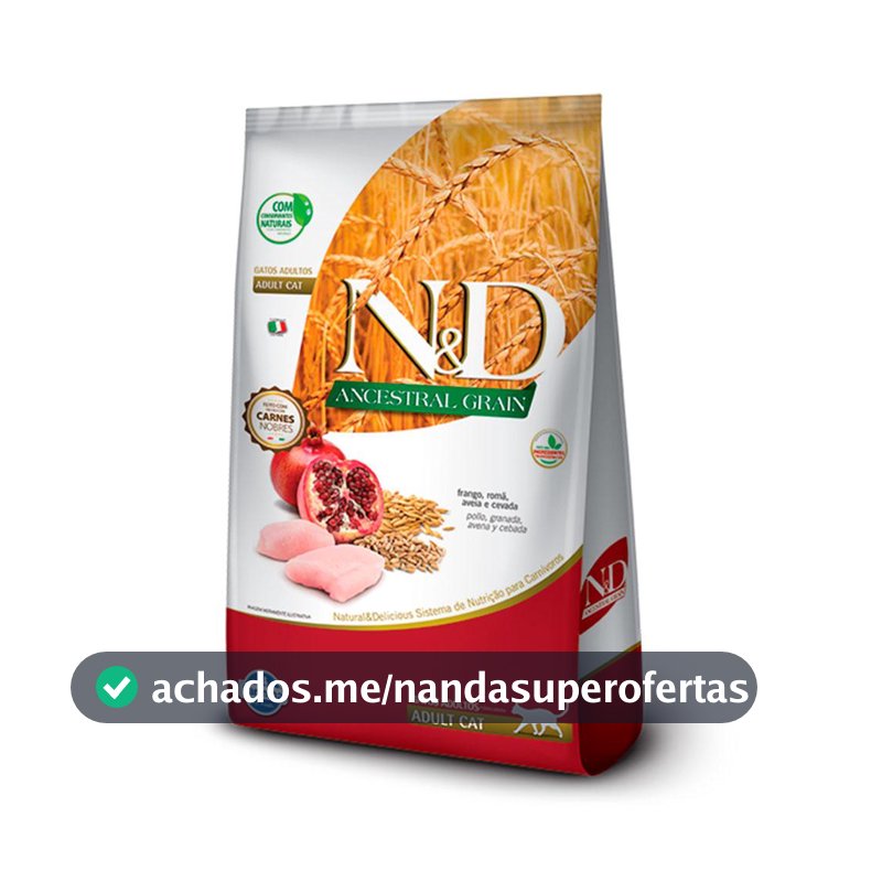 Racao Nd Ancestral Gatos Adultos Frango – 7,5kg