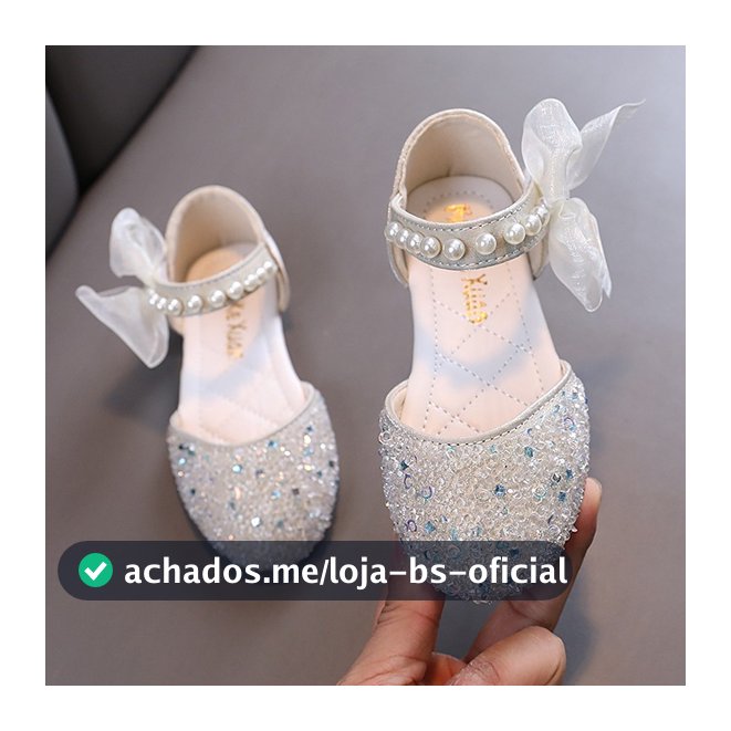 Sapatilha Infantil Sandálias Meninas Elegante Confortável  Princess Sapatos Aniversário de Casamento Sapatos de Dança