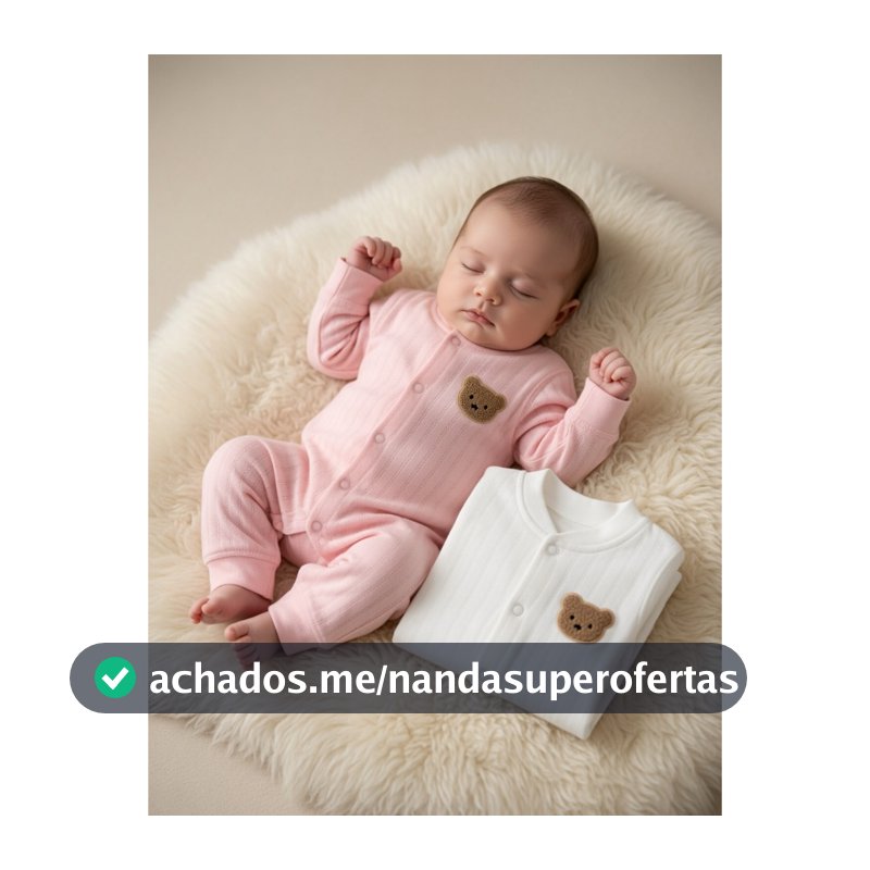 kit macacão bebê 2 unidades Acalanto