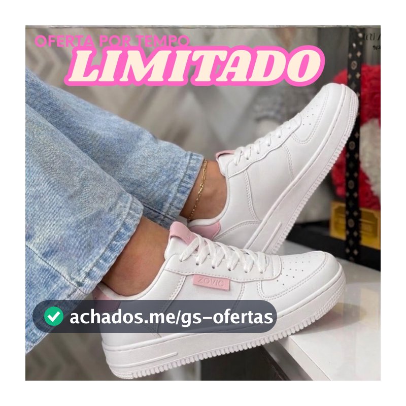 Tênis Feminino Casual Moderno Confortável Macio e Leve Ideal Para Passeio e Trabalho