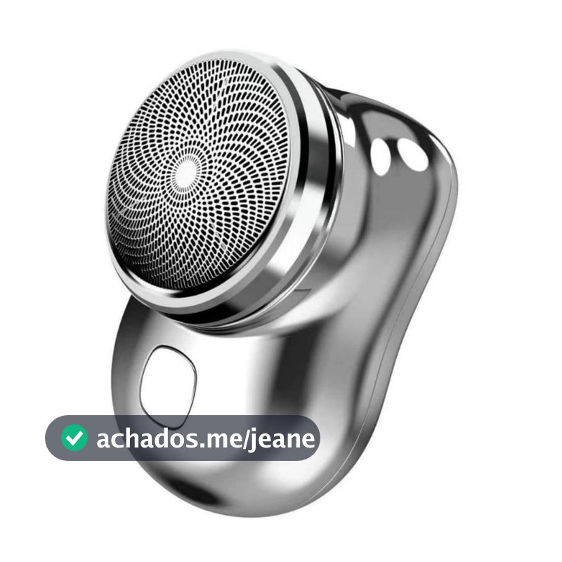 Mini Barbeador Elétrico de Bolso, Sistema de Dupla Finalidade com Impermeabilidade e Carga Rápida