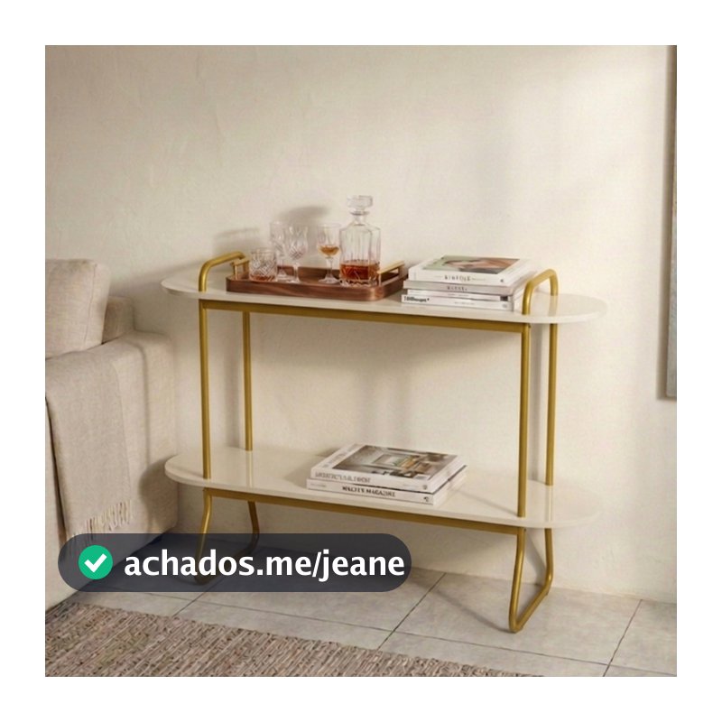 Aparador Ello Sala de Estar Pés de Aço Tubular 120 Cm