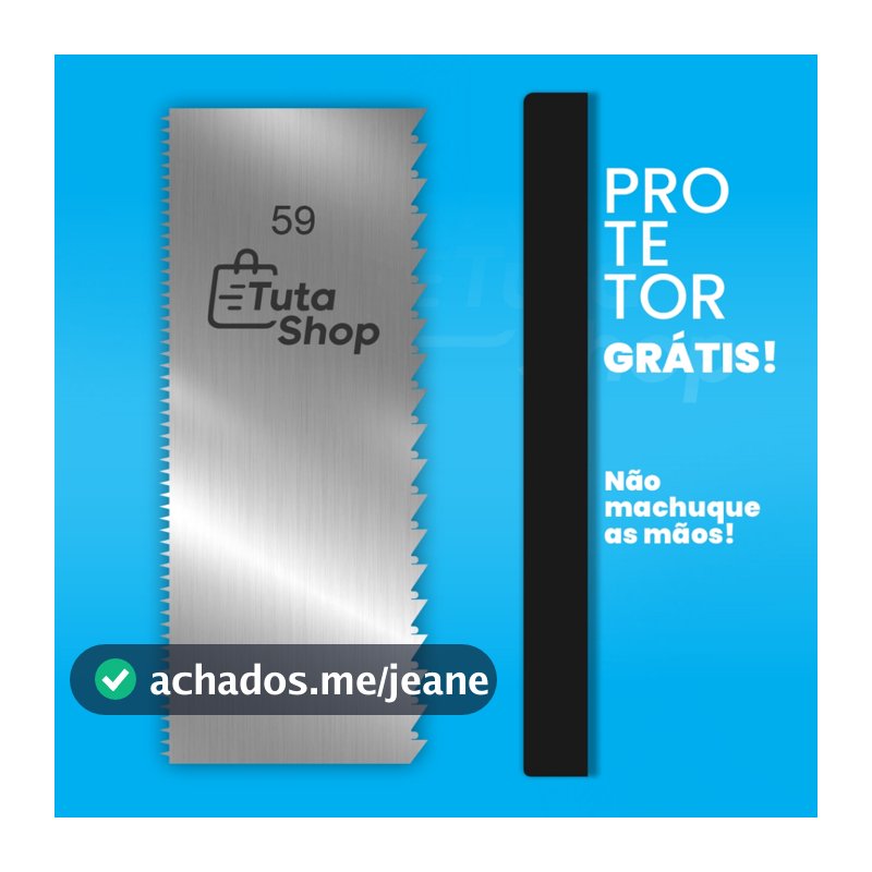 Espátula decorativa 59 em aço inox dois desenhos em um Espátula para Bolo inox