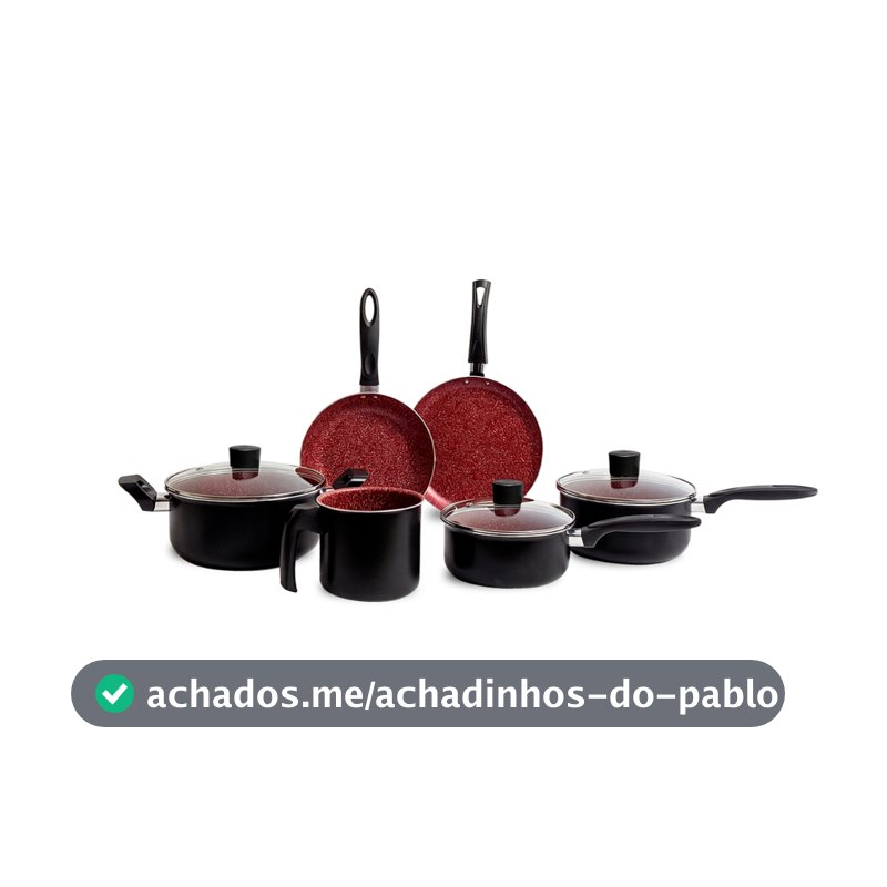Jogo de Panelas Brinox Ceramic Life Easy - 6 Peças Antiaderente Cerâmico.