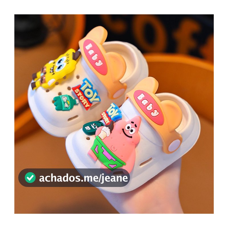 Sandália Infantil/Babuche Sapatos infantis bonitos dos desenhos animados Chinelos antiderrapantes