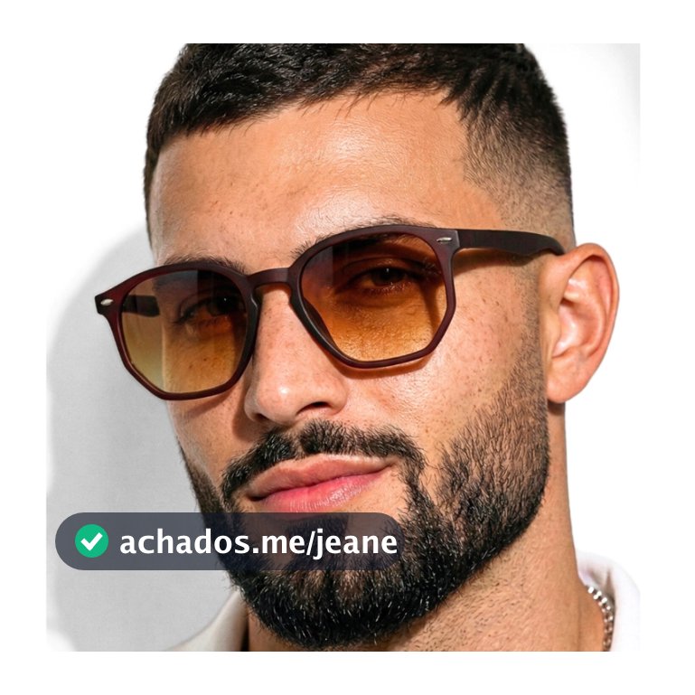 Óculos de Sol Tulum Marrom Feminino Premium Hexagonal Mais Vendido Flexível Moda Praia Verão uv400