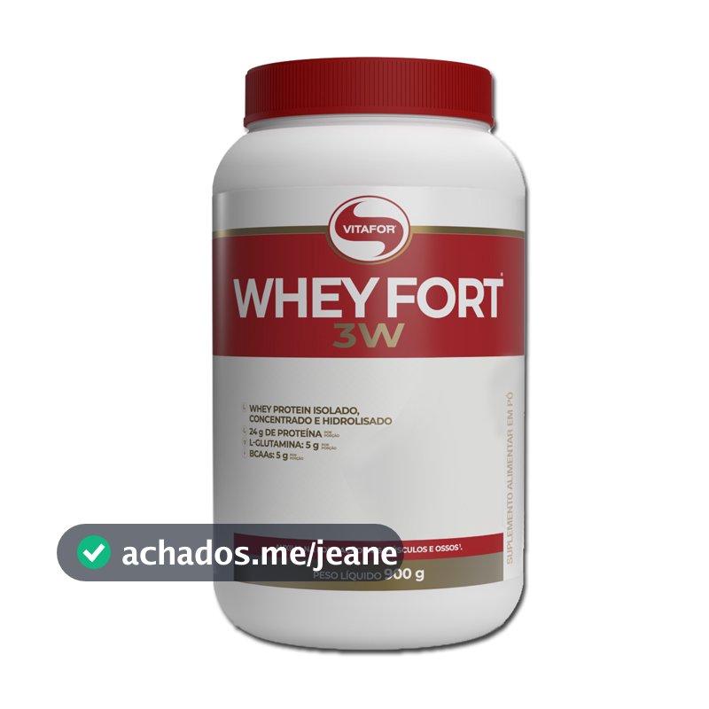 Whey Protein Fort 3w 900g Pote - Vitafor