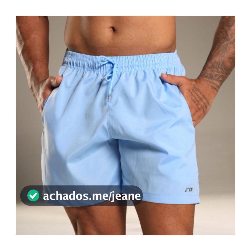 Bermuda Tactel Masculina Short Mauricinho Masculino Praia Verão Lisa Com Bolsos Short Tactel Masculino