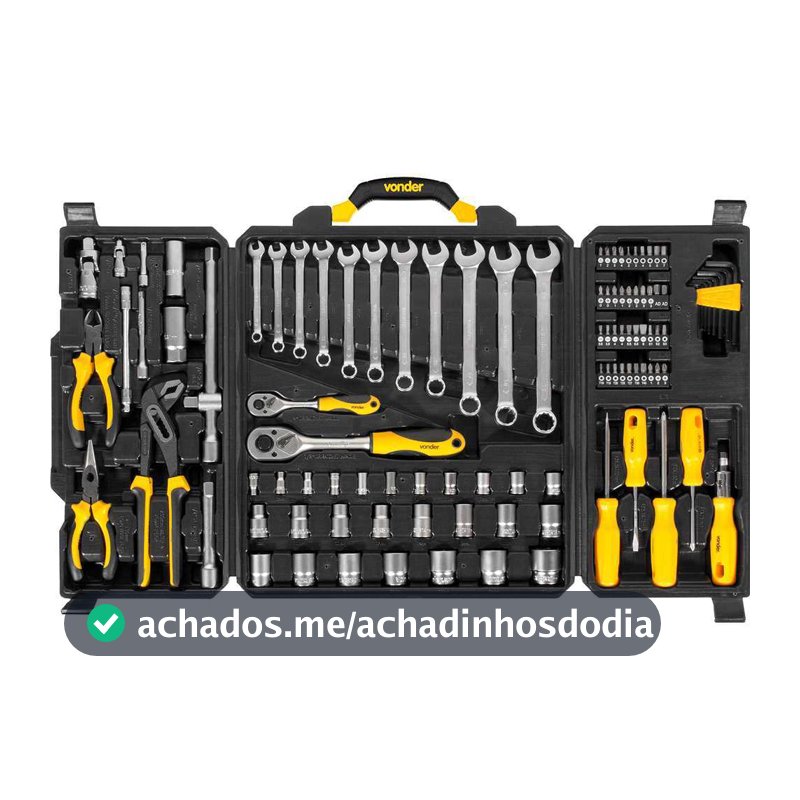 Jogo Ferramentas com 110 Peças Vonder