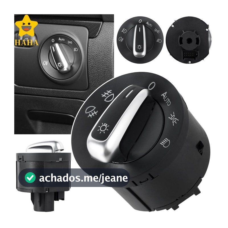 Interruptor De Farol Compatível Com VW Golf/Jetta MK5 MK6 Reusável Para Dimmer Automóvel SHOPSBC4515