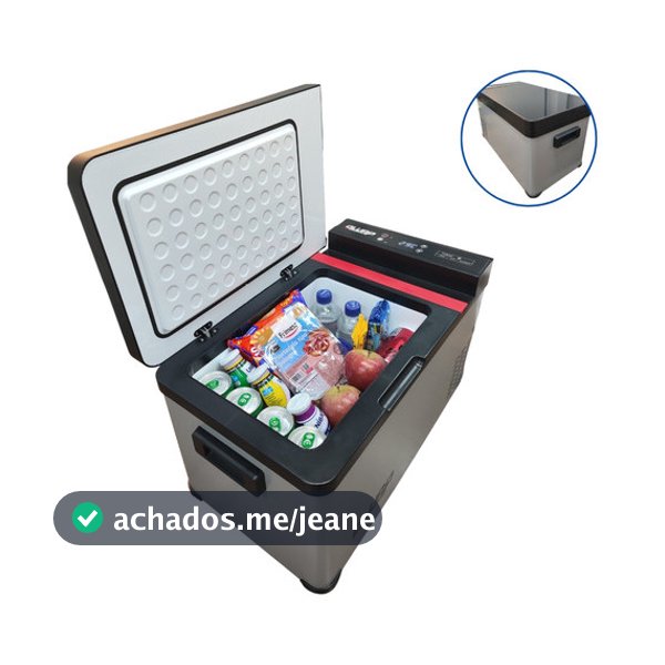 Geladeira Portátil Para Caminhão Van Portátil 20 Litros Quadrivolt