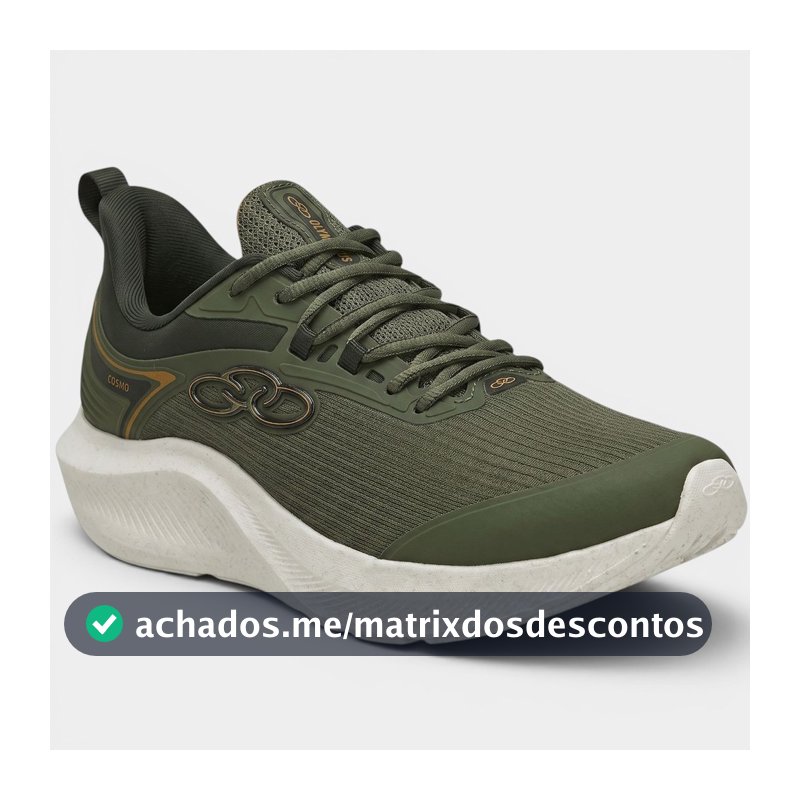 Tênis Olympikus Cosmo Masculino - Verde Militar