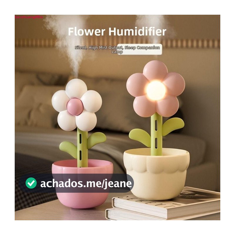 TIANCHUANG Desktop Cool Fogger , Umidificador De Ar De Flor Fofa De 300ml , Mini Purificador Névoa Fria Doméstica