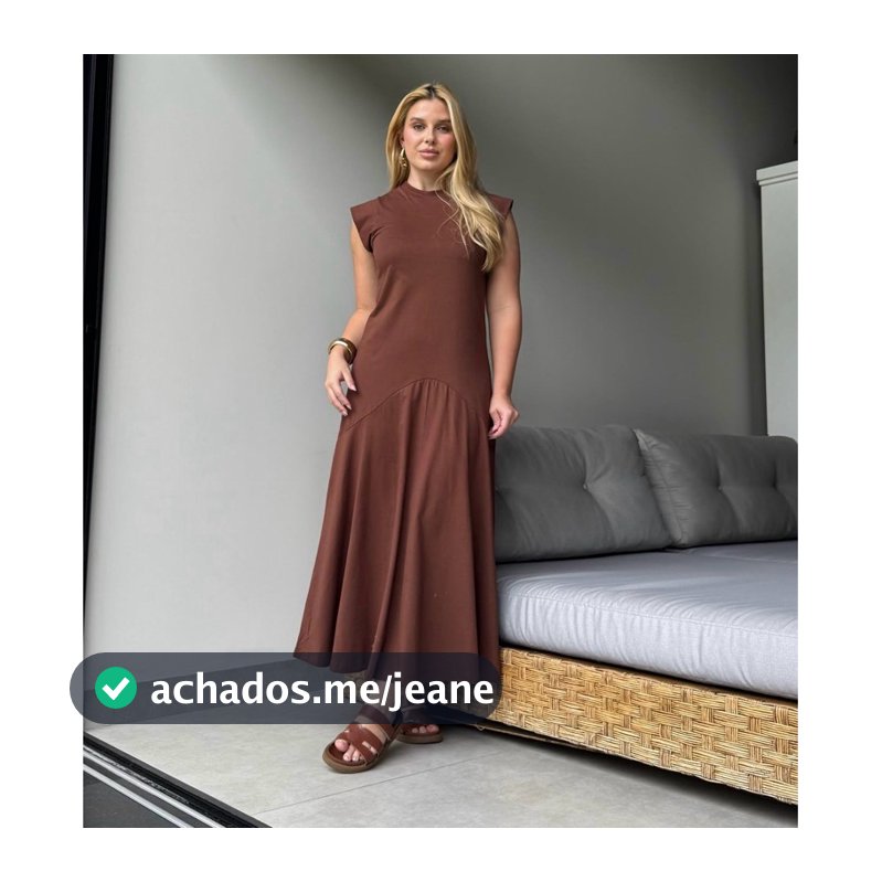 vestido midi Olívia